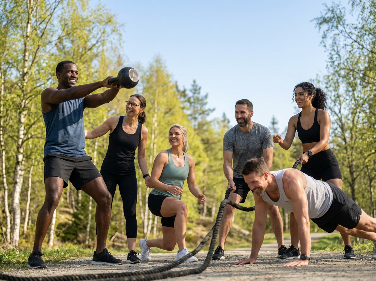 Bodily kost- och träningsprogrammet online Summer Special kan du välja träning för hela kroppen med löpning, battle rope, vikter och gummiband. 