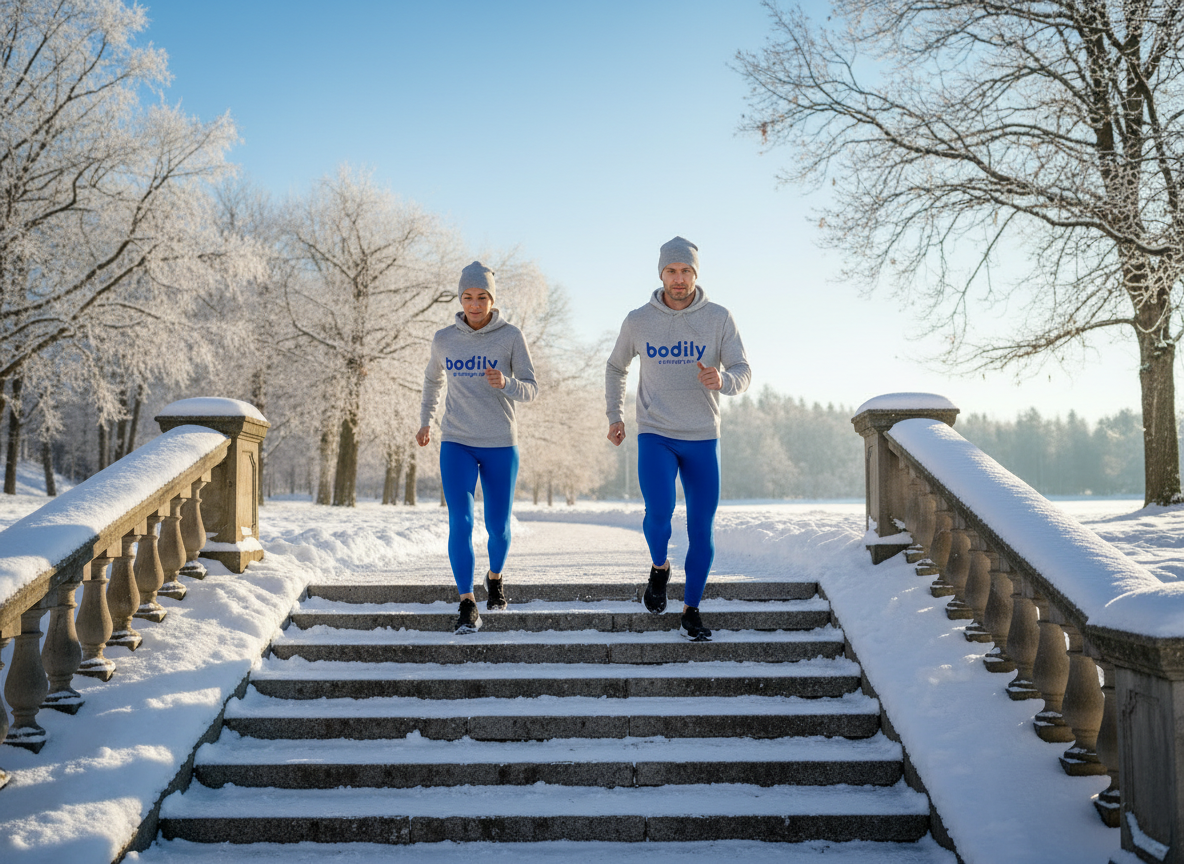 Bodilys uthållighetsprogram LÖPNING gör deltagaren starkare och snabbare med trapplöpning, intervaller och distanslöpning.