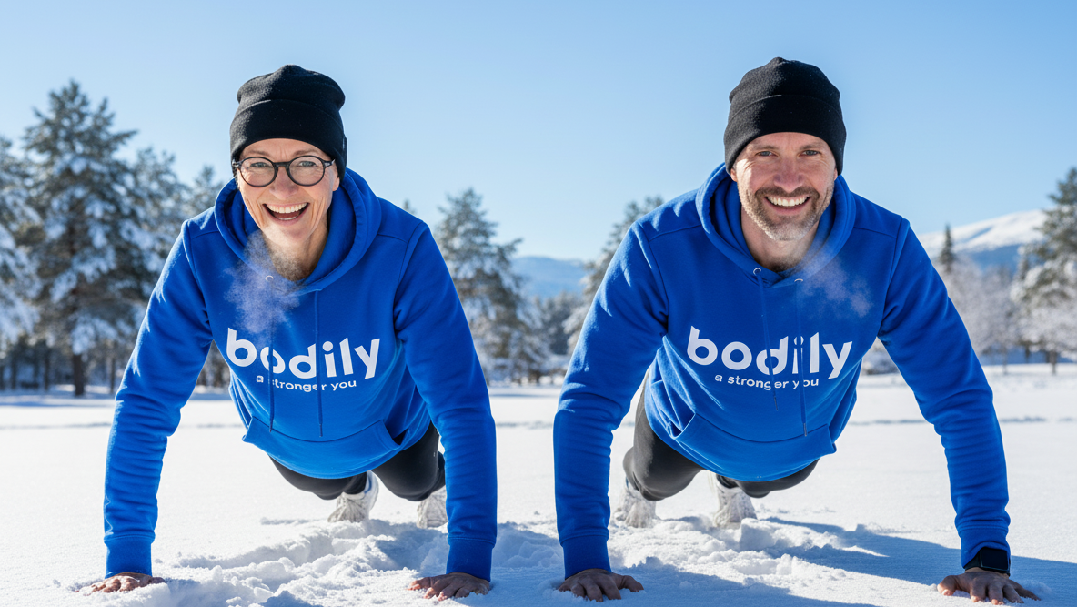 Bodilys program funkar lika bra ensam eller tillsammans, utomhus eller hemma.