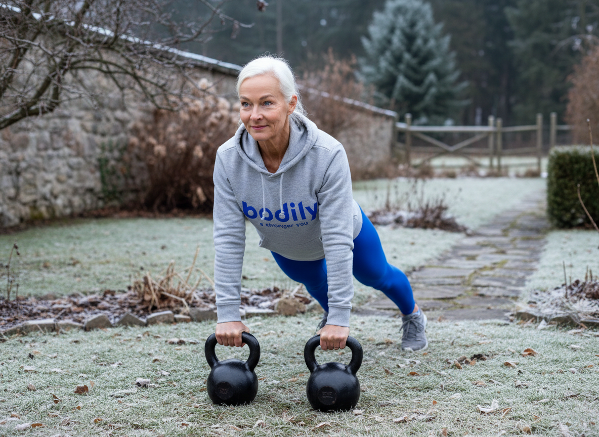 Bodily kost- och träningsprogram KETTLEBELL behöver man två kettlebell, en lättare och en tyngre. 