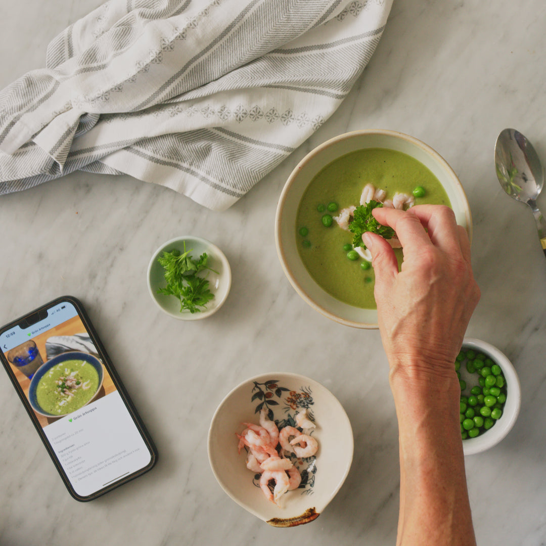 Förberedelse av en hälsosam Bodily Kost-måltid.