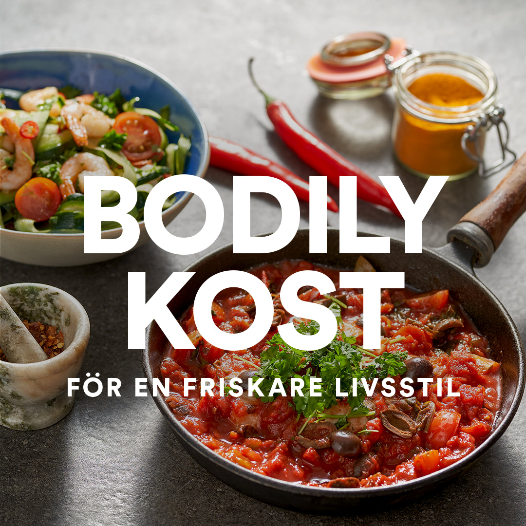 Bodily Kost – huvudbild för 10 veckors kostprogram online. 