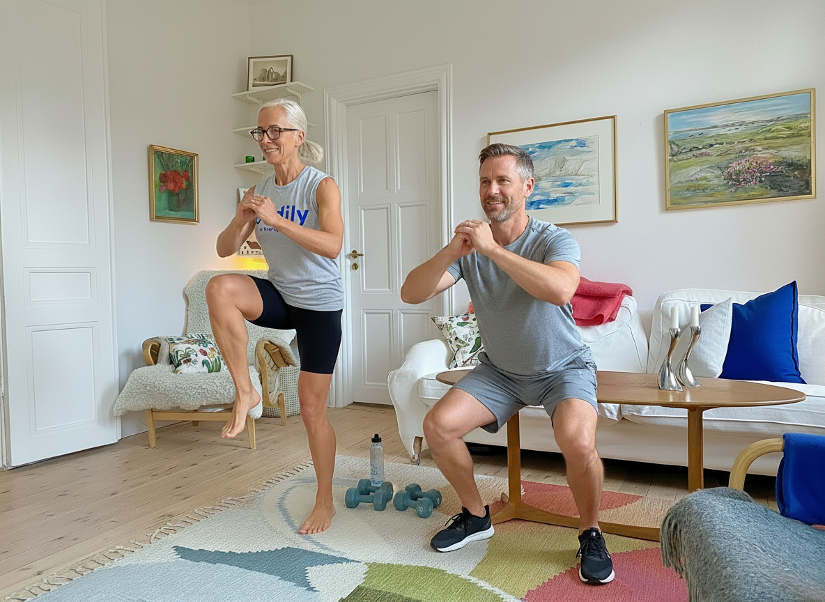 Med Bodily kost- och träningsprogram online får de en starkare vardag, med träning hemma, utomhus eller på gym.
