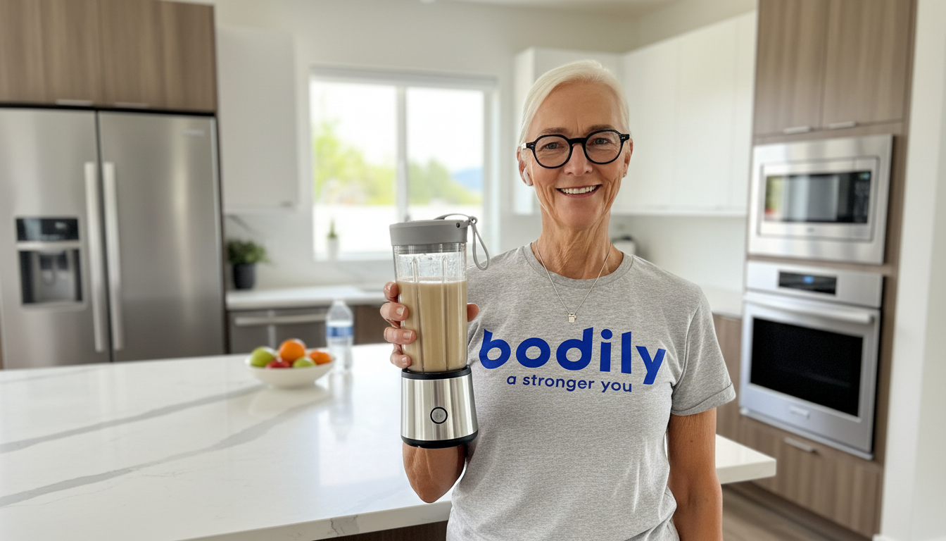 Bodilys kostplan rekommenderardeltagarna att dricka proteinshake. 