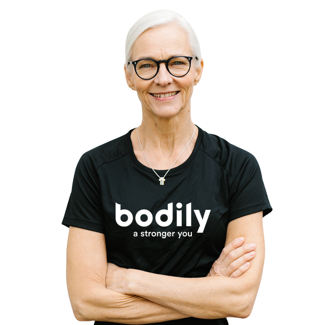 Bodilys upplägg med en personlig PT skapas efter dina mål och behov med träning och kost online. 