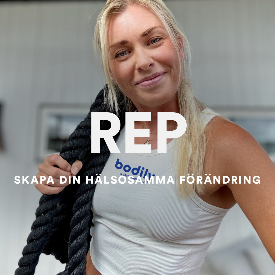 Maria från Bodily visar REP-programmet med fokus på starka och hållbara vanor 