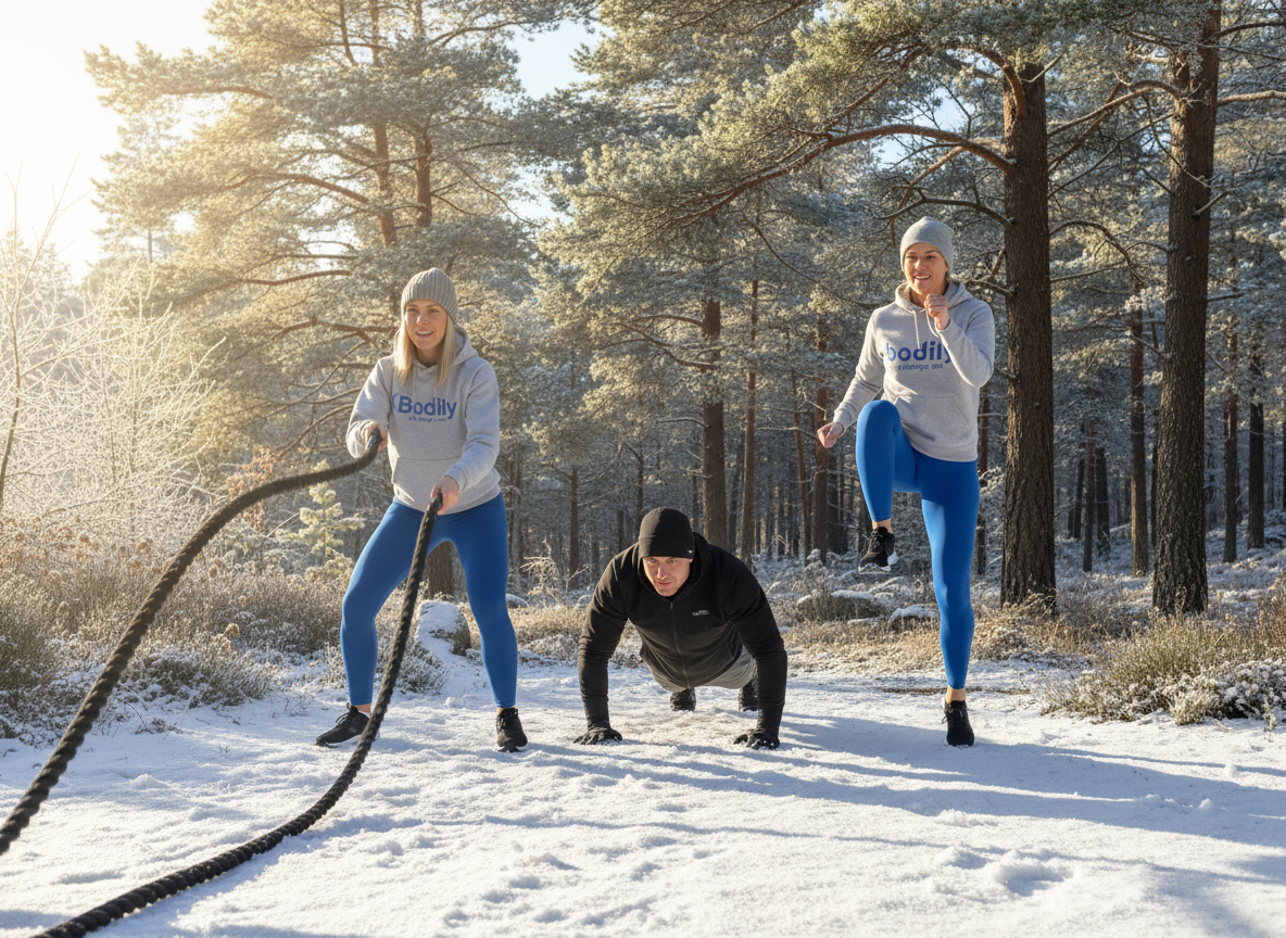 Bodily kost- och träningsprogram online REP ger varierande träning för både inomhus och utomhus.