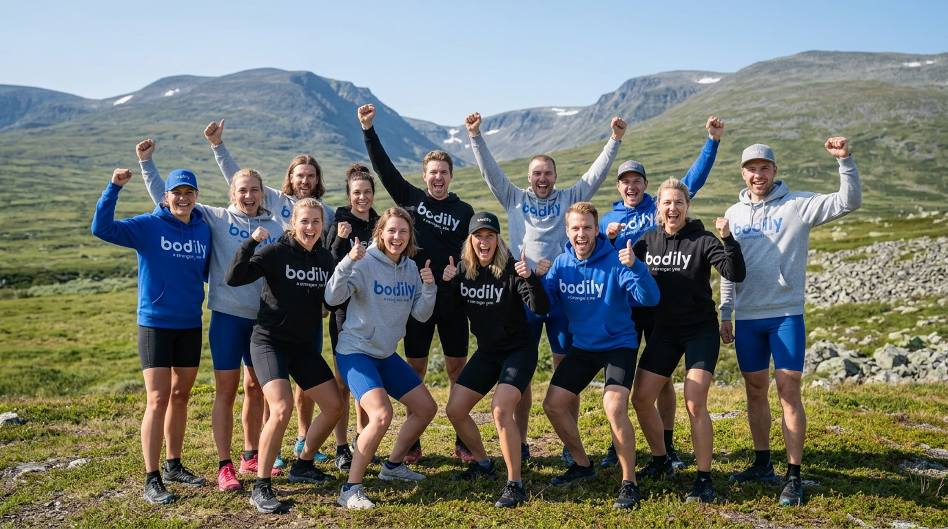 Team Bodily peppar, stöttar, coachar och svarar på frågor hela vägen i alla kost- och träningsprogram. 