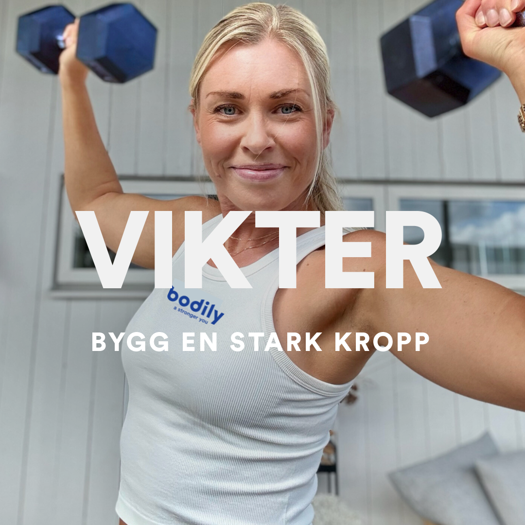 VIKTER träningsprogram online – styrketräning med hantlar, rep och gummiband.