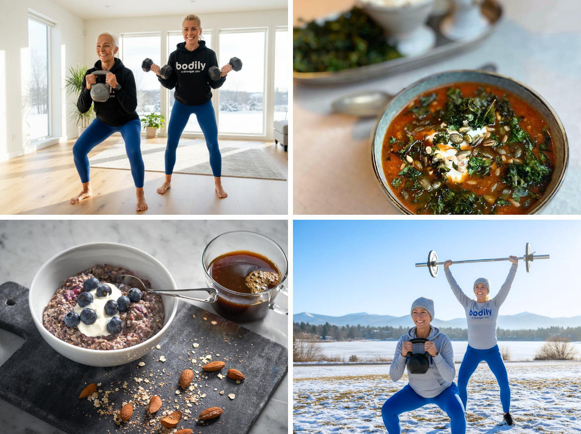 Bodilys kost- och träningsprogram online VIKTER skapar styrka och hållbara kost- och träningsvanor. 