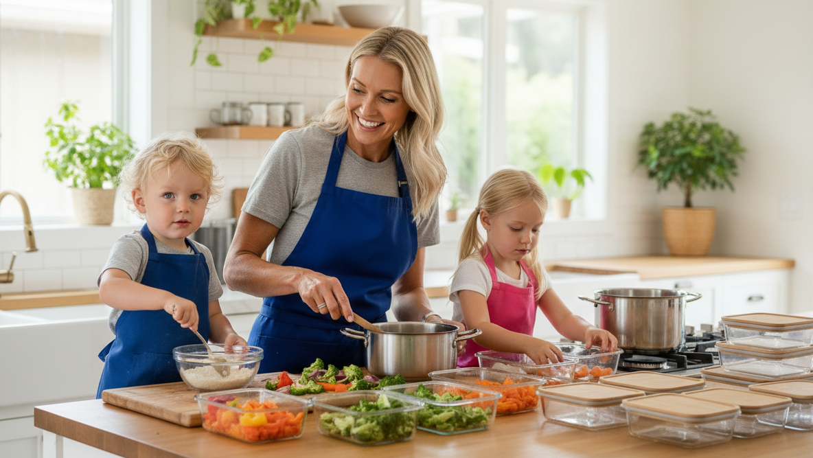 Matförberedelser som gör det lättare att äta regelbundet i småbarnslivet 